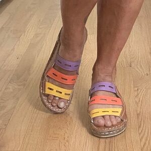Colorful women's sandals